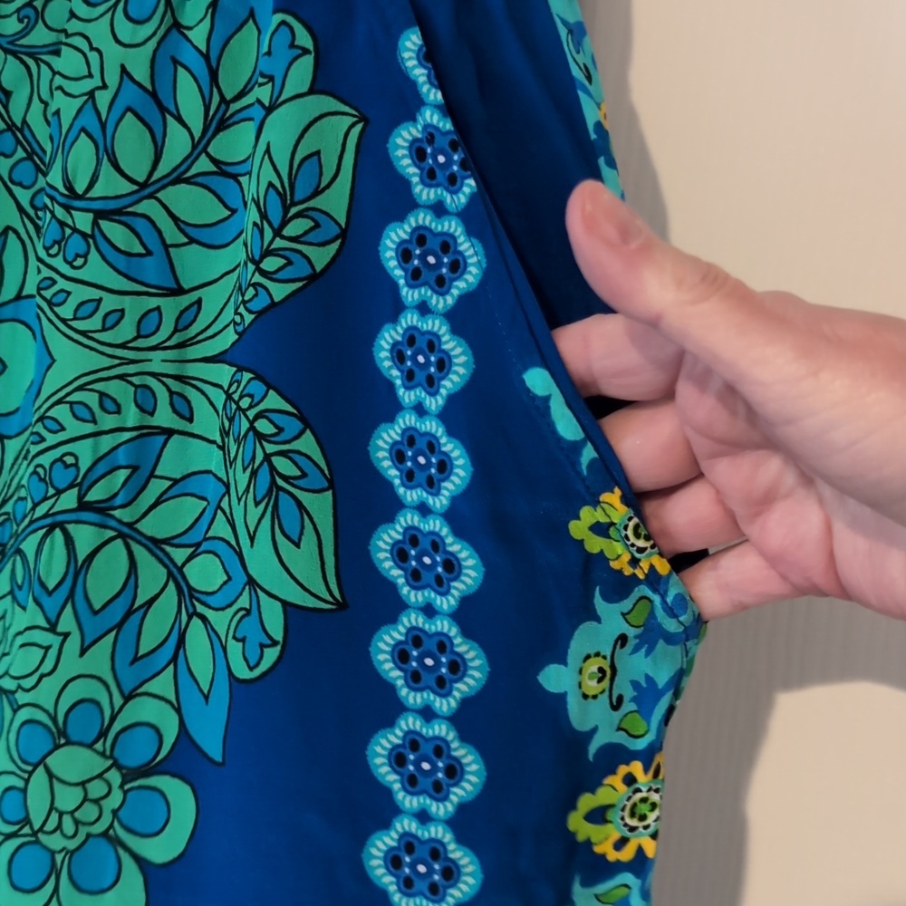 Johnny Was Silk Pants, XL - Picture 4 of 6